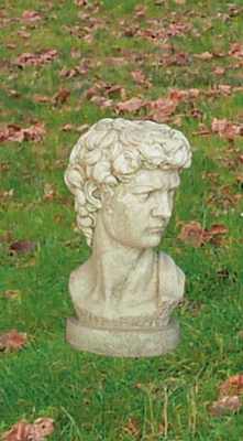 Busto David in cemento bianco, Bs06