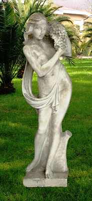Riproduzione statue in cemento bianco per arredo giardino