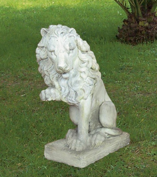 Animali in cemento bianco per arredo giardino