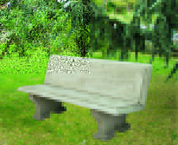 panchina in cemento bianco Palladio, Pn04