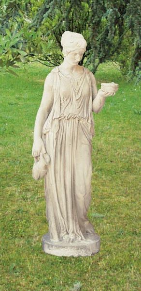 Ebe statua in cemento bianco, TSA04B