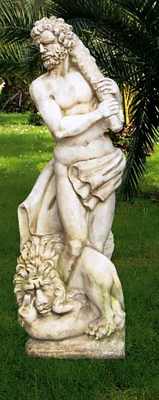 Ercole Statua Classica in Cemento Bianco da esterno ST40